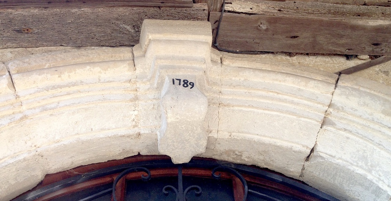 Domaine de Sals — Clé de voûte datée de 1789